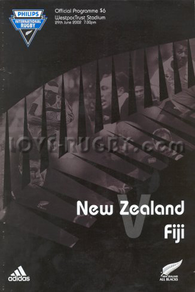 2002 New Zealand v Fiji  Rugby Programme